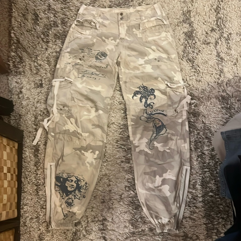 Da-nang silk/cotton Cargo Joggers